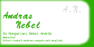 andras nebel business card