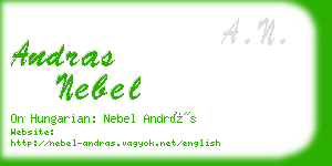 andras nebel business card